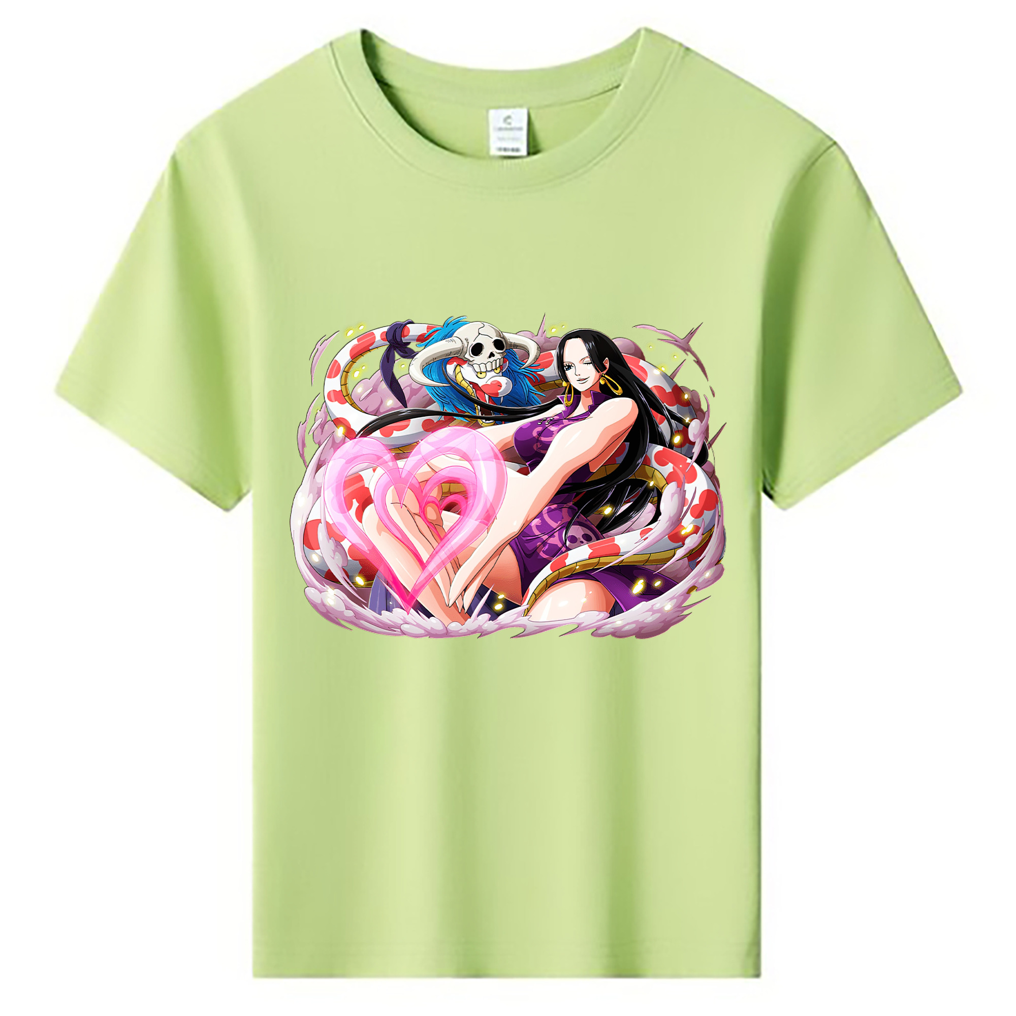 ワンピース ボア・ハンコック ONE PIECE Boa·Hancock 綿100％キッズTシャツ（フロントプリント）